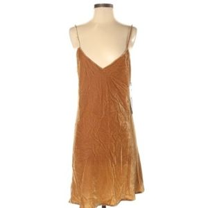 NWT Orange Reformation Velvety Short/Mini Dress